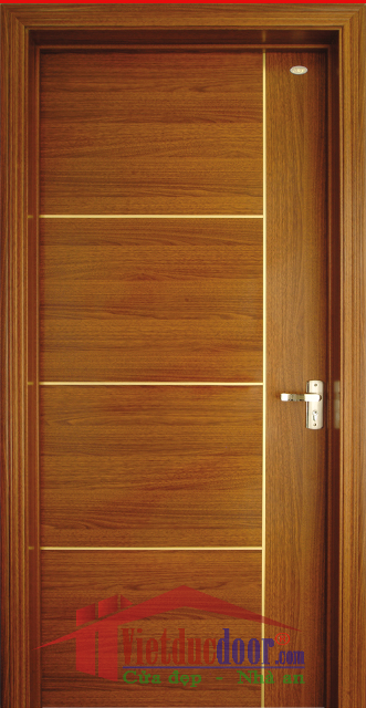 Cửa Gỗ MDF Veneer VD.P1R4b-Xoan Đào
