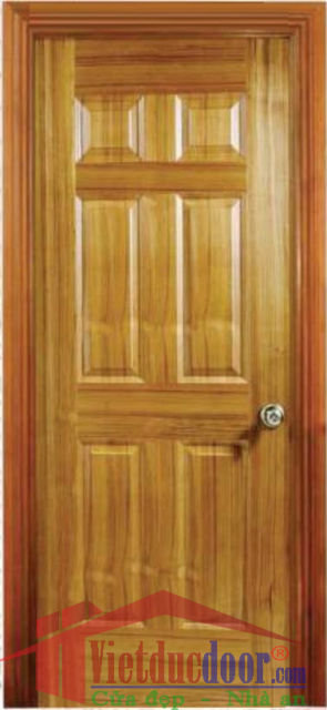 Cửa Gỗ HDF Veneer VD.6A-Teak